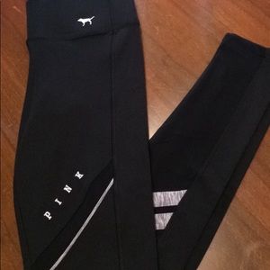 NWOT Pink Ultimate Fleece Lined Mesh Legging